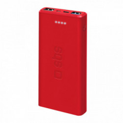 SBS TTBB10000FASTR batteria portatile Polimeri di litio (LiPo) 10000 mAh Rosso