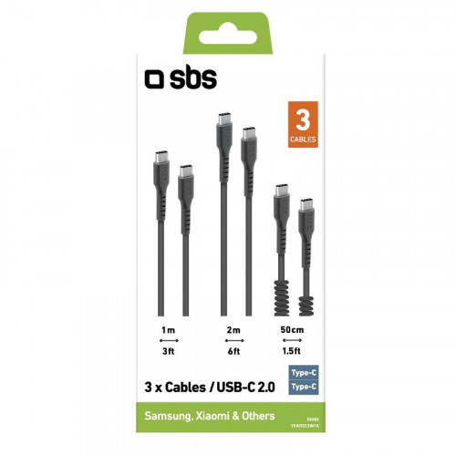 SBS TEKITCC3IN1K cavo USB 2 m USB 3.2 Gen 1...
