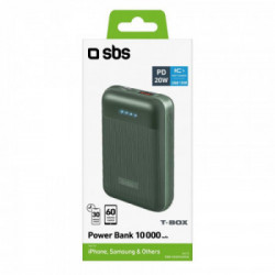 SBS TEBB10000PD20RUG batteria portatile Polimeri di litio (LiPo) 10000 mAh Verde