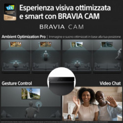 Sony BRAVIA KD-50X81K - Smart TV 50 pollici LED 4K UHD, HDR, Android TV, Modello 2022, Perfect for Playstation, BRAVIA CORE