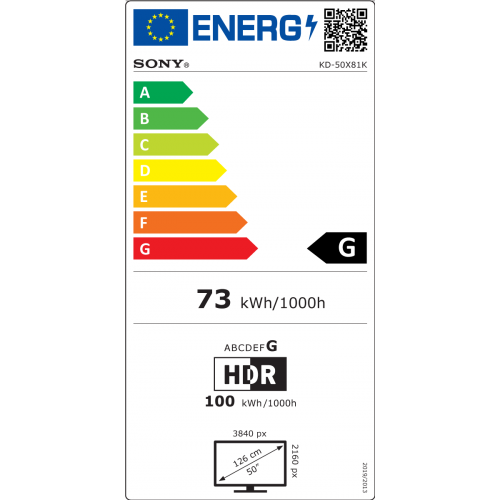 Sony BRAVIA KD-50X81K - Smart TV 50 pollici LED...