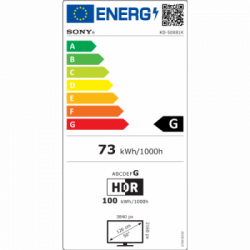 Sony BRAVIA KD-50X81K - Smart TV 50 pollici LED 4K UHD, HDR, Android TV, Modello 2022, Perfect for Playstation, BRAVIA CORE