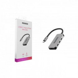 Sitecom CN-385 hub di interfaccia USB 3.2 Gen 1 (3.1 Gen 1) Type-C 5000 Mbit/s Alluminio, Nero
