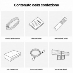 Samsung QE65LS03B - Smart TV 65 pollici QLED The FRAME UHD 4K HDR Wi-Fi Black 2022