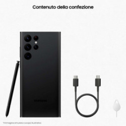 Samsung Galaxy S22 Ultra 5G Display 6.8'' Dynamic AMOLED 2X, 5 fotocamere, RAM 8 GB, 128 GB, 5.000mAh, Phantom Black