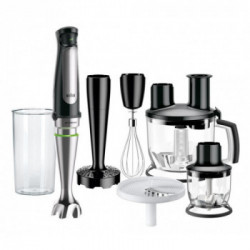 Braun MQ 7087X 1,2 L Frullatore ad immersione Nero, Acciaio inossidabile 1000 W