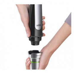 Braun MQ 7087X 1,2 L Frullatore ad immersione Nero, Acciaio inossidabile 1000 W