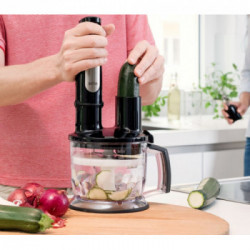 Braun MQ 7087X 1,2 L Frullatore ad immersione Nero, Acciaio inossidabile 1000 W