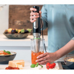 Braun MQ 7087X 1,2 L Frullatore ad immersione Nero, Acciaio inossidabile 1000 W