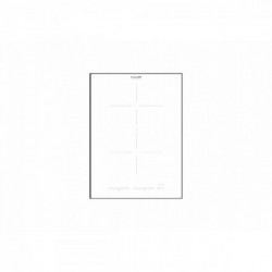Foster 7341 255 - Piano Cottura a Induzione S4000 Domino, 2 Zone, 38 cm, Bianco