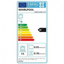 Whirlpool OAKZ9 6200 CS IX - Forno da Incasso Absolute Autopulente, 6° Senso, 73 Litri, A+