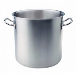 Pentole Agnelli 'Acciaio Inox', Pentola alta con 2 maniglie Ø 24 cm	