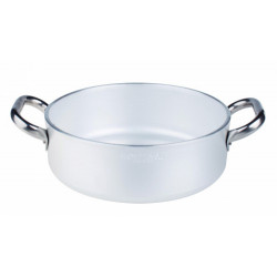 Pentole Agnelli 'Alluminio 5 mm professionale', Casseruola bassa 2 maniglie Ø 50 cm	