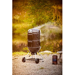 Rösle Smoker F50 S - Affumicatore a Carbonella, Griglia da 50 cm, Codice 25009 IN OMAGGIO COPERTURA
