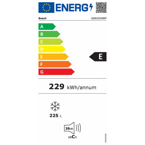 Bosch GSN33VWEP - Congelatore Verticale...