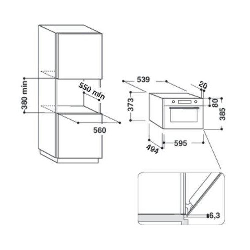 Whirlpool W9 MD260 IXL - Forno Microonde da...