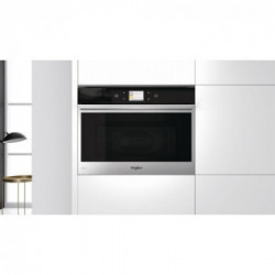 Whirlpool W9 MW261 IXL - Forno Microonde da Incasso W, DualCrisp, Vapore, 6° Senso, 40 Litri