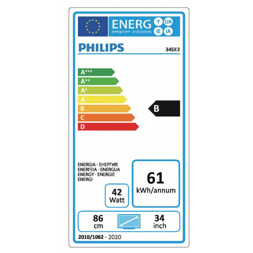 Philips E Line 345E2AE/00 monitor piatto per PC...