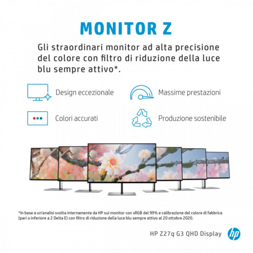 HP Z27q G3 QHD 68,6 cm (27") 2560 x 1440 Pixel...