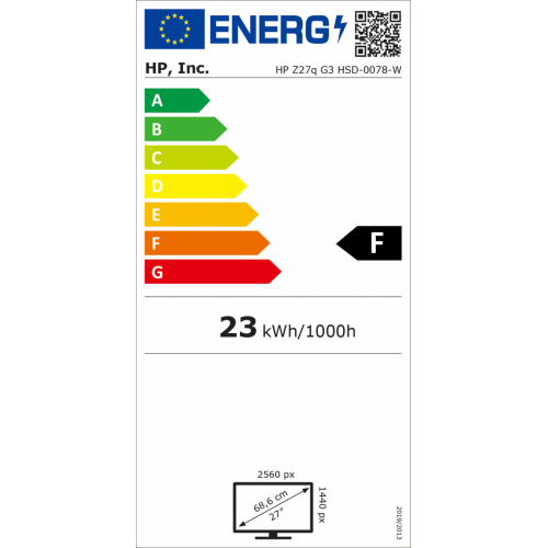 HP Z27q G3 QHD 68,6 cm (27") 2560 x 1440 Pixel...