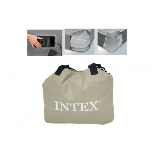 Intex 64414 materasso ad aria Grigio, Argento