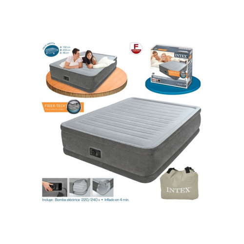 Intex 64414 materasso ad aria Grigio, Argento