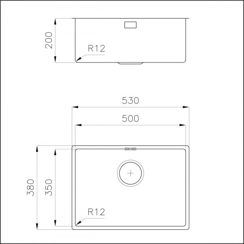 Foster 3135 850 - Lavello serie 35, R12, Vasca,...