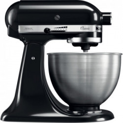 KitchenAid 5K45SSEOB Classic - Robot da Cucina, 275 W, 58-220 rpm, 4,3 Lt., Nero Onice