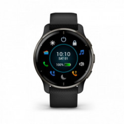 Garmin Venu 2 Plus GPS 3,3 cm (1.3") AMOLED 43 mm Nero GPS (satellitare)