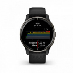 Garmin Venu 2 Plus GPS 3,3 cm (1.3") AMOLED 43 mm Nero GPS (satellitare)