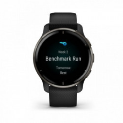 Garmin Venu 2 Plus GPS 3,3 cm (1.3") AMOLED 43 mm Nero GPS (satellitare)
