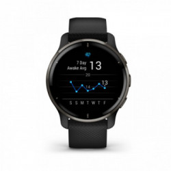Garmin Venu 2 Plus GPS 3,3 cm (1.3") AMOLED 43 mm Nero GPS (satellitare)