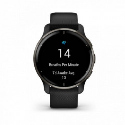 Garmin Venu 2 Plus GPS 3,3 cm (1.3") AMOLED 43 mm Nero GPS (satellitare)