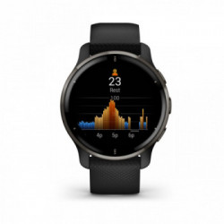 Garmin Venu 2 Plus GPS 3,3 cm (1.3") AMOLED 43 mm Nero GPS (satellitare)