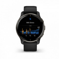 Garmin Venu 2 Plus GPS 3,3 cm (1.3") AMOLED 43 mm Nero GPS (satellitare)