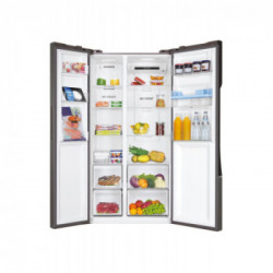 Haier SBS 90 Serie 3 HSR3918EWPG - Frigorifero Side-by-Side, 521 Litri, Classe E, 90.8 x 177.5 x 64.7 cm