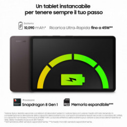 Samsung Galaxy Tab S8+ Galaxy Tab S8+ Tablet Android 12.4 Pollici 5G RAM 8 GB 256 GB Tablet Android 12 Graphite [Versione