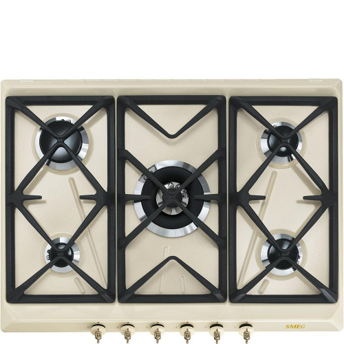 Smeg SRV876POGH - Piano Cottura a Gas, 5 Zone...