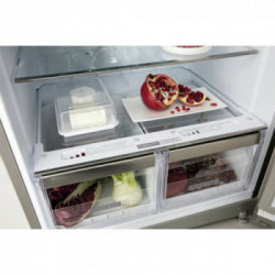 Whirlpool WT70E 952 X - Frigorifero Doppia Porta, 457 Litri, Acciaio Inossidabile, Classe E 