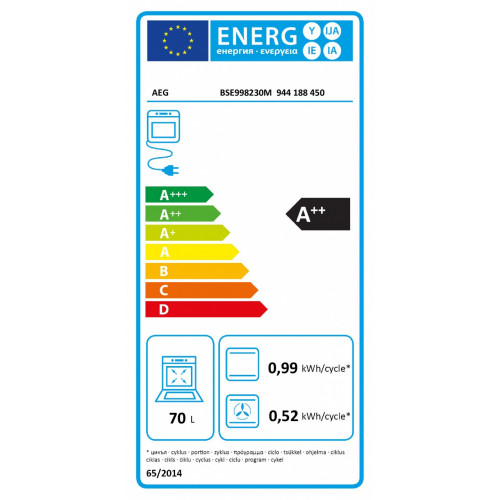 Aeg BSE998230M - Forno Elettrico da Incasso, 70...