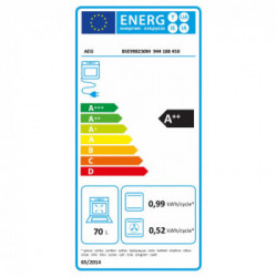 Aeg BSE998230M - Forno Elettrico da Incasso, 70 Litri, Nero, Acciaio Inossidabile, 59.5 cm, Classe A++ 