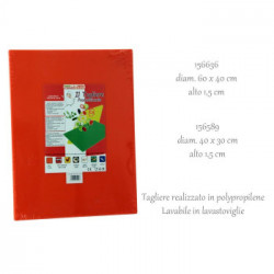 TAGLIERE POLIET.S/FERMO 40X30X1,5 ARANC