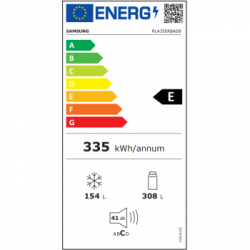 Samsung RL435ERBAS8 - Frigorifero Combinato da Libera Installazione, NoFrost, 462 Litri, Classe E, 70 x 185 x 70.5 cm