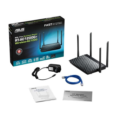 ASUS RT-AC1200G+ router wireless Dual-band (2.4...