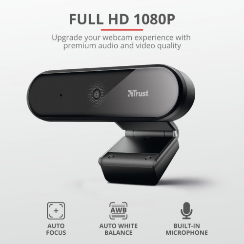 Trust Tyro webcam 1920 x 1080 Pixel USB Nero