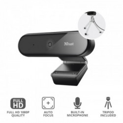 Trust Tyro webcam 1920 x 1080 Pixel USB Nero