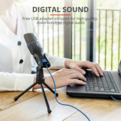 Trust Mico Nero, Blu Microfono per PC