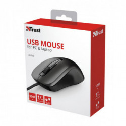 Trust Carve mouse Ambidestro USB tipo A Ottico 1200 DPI
