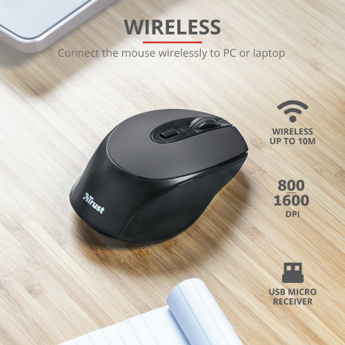 Trust Zaya mouse Ambidestro RF Wireless Ottico...