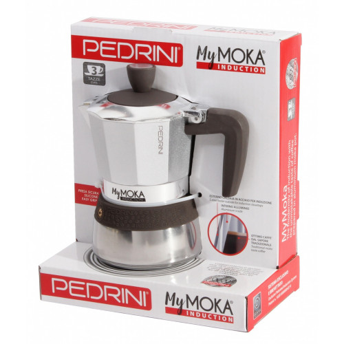 Pedrini 'MyMoka induction' 3 tazze Tortora